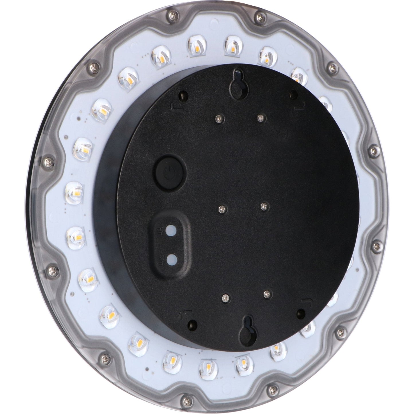 LED's Light Solar Wandklok voor Buiten - Draadloos op zonne-energie - Automatisch aan/uit - 22 cm