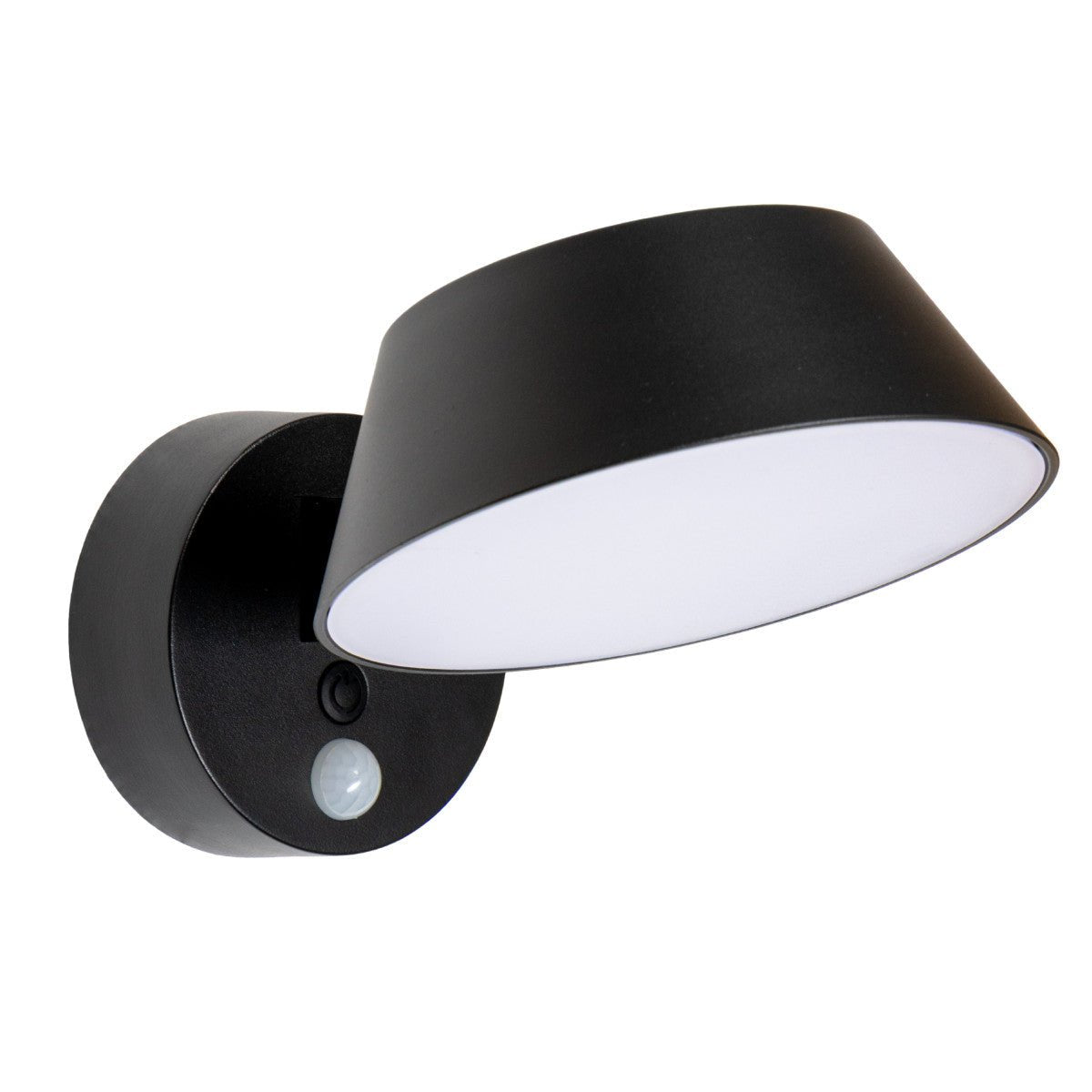 Solar Wandlamp Buitenlamp met Bewegingssensor - 350lm - 4000K - Zwart - IP54 - Sensor