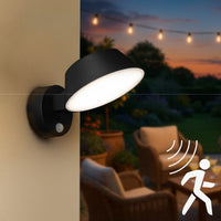 Comnox - Leds Light Solar Wandlamp - Automatische Verlichting - 350lm Zwart