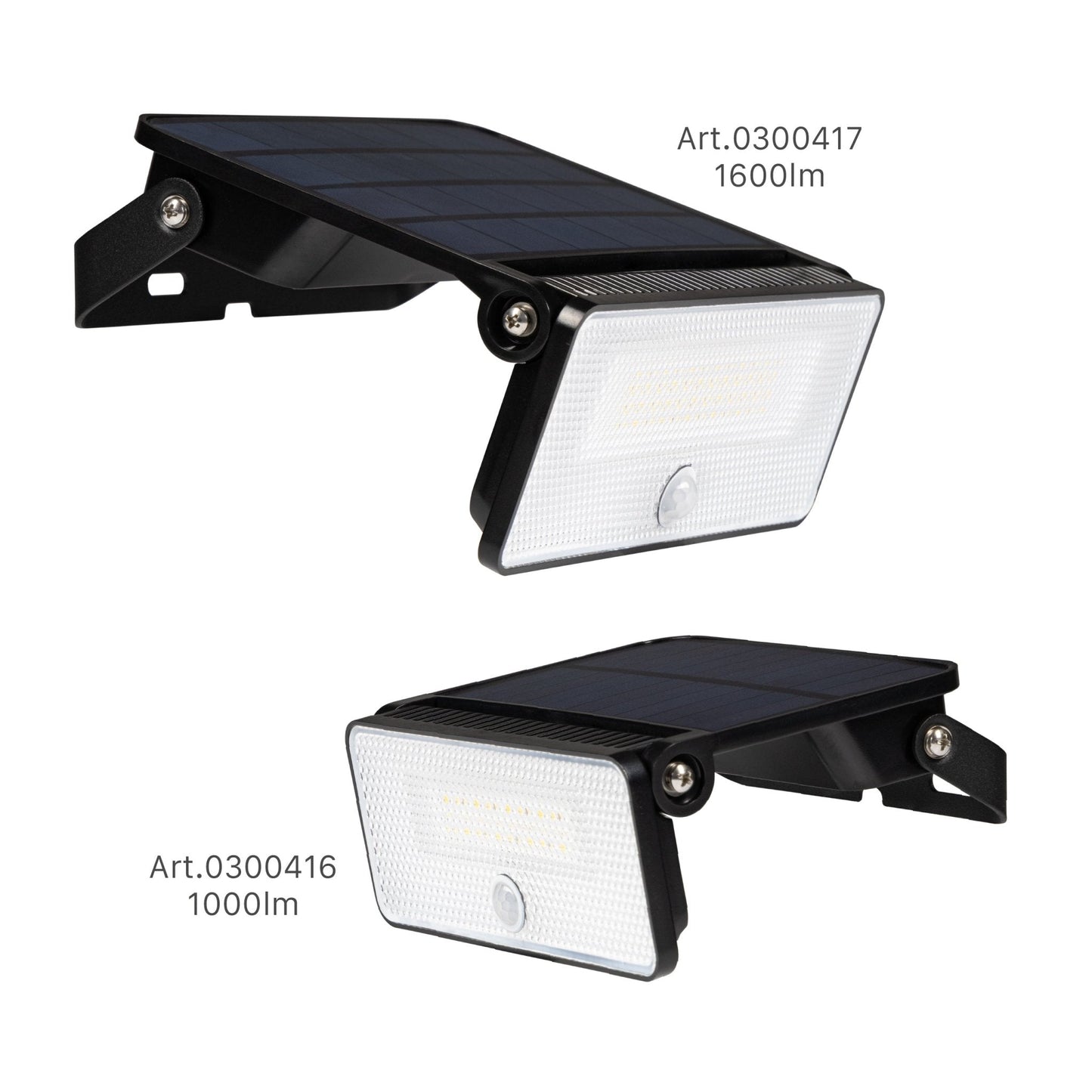 Slim Solar LED Buitenlamp 1600 lm met sensor - Bewegingssensor en nachtsensor - Draadloos - Zwart