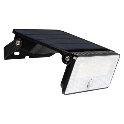 Slim Solar LED Buitenlamp 1600 lm met sensor - Bewegingssensor en nachtsensor - Draadloos - Zwart