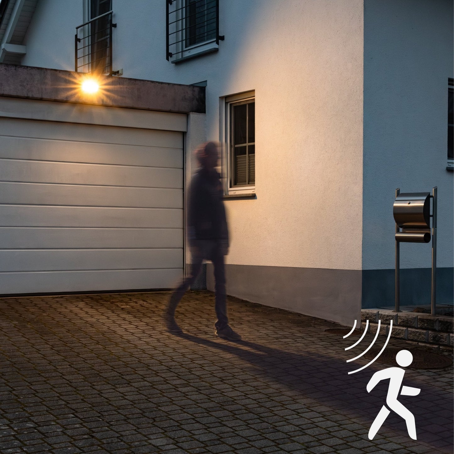 Slim Solar LED Buitenlamp 1600 lm met sensor - Bewegingssensor en nachtsensor - Draadloos - Zwart