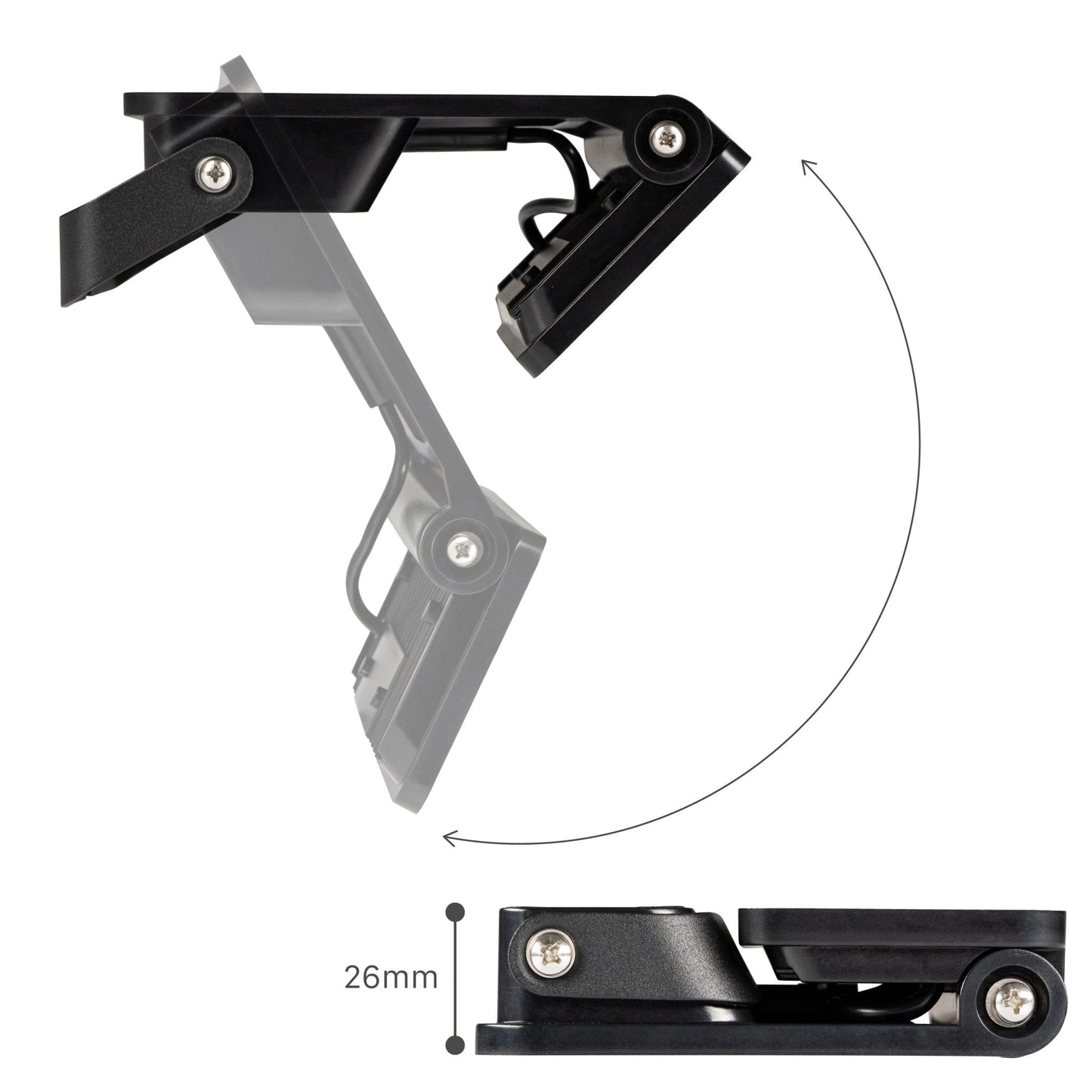 Slim Solar LED Buitenlamp 1600 lm met sensor - Bewegingssensor en nachtsensor - Draadloos - Zwart