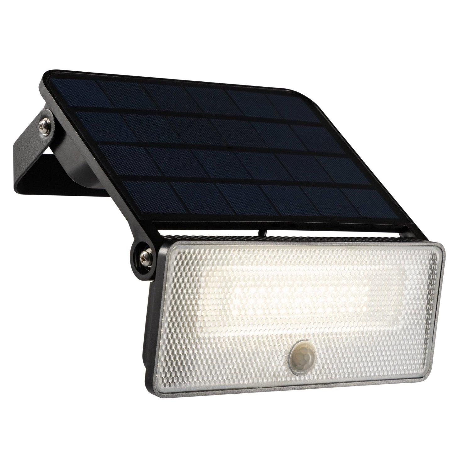 Slim Solar LED Buitenlamp 1600 lm met sensor - Bewegingssensor en nachtsensor - Draadloos - Zwart