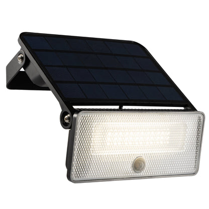 Slim Solar LED Buitenlamp 1600 lm met sensor - Bewegingssensor en nachtsensor - Draadloos - Zwart