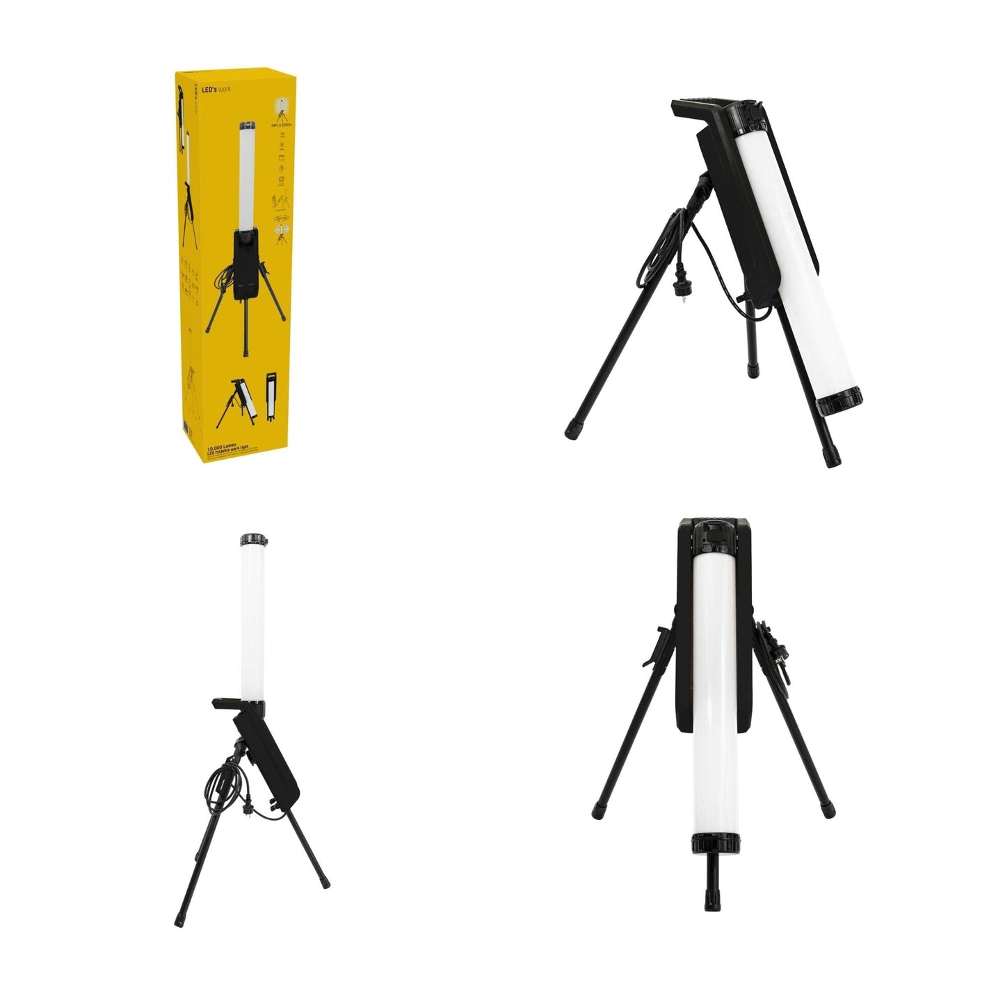 LED's Work Toren Bouwlamp 10000 - 360° gelijkmatige lichtverspreiding - IP54 waterdicht - 70W