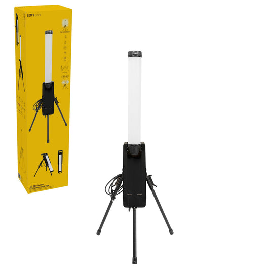 Comnox - LED's Work Toren Bouwlamp 10000 - Helder, gelijkmatig licht - 360° verspreiding - 70W - IP54 waterdicht - zwart