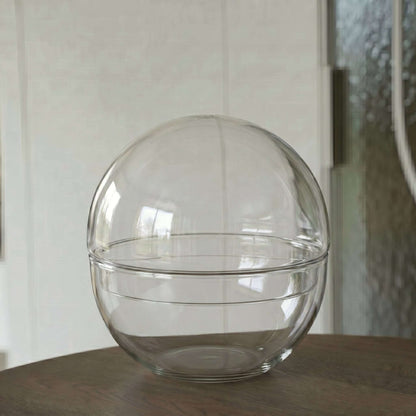 Terrarium bottle ‘Dome’ – Two-part round glass – Closed terrarium Ø 20 cm ↑ 20 cm – Terrarium bottle – Comnox Company
