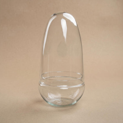 Terrarium bottle ‘Egg’ – Two-part glass dome – Closed terrarium Ø 12 cm ↑ 25 cm