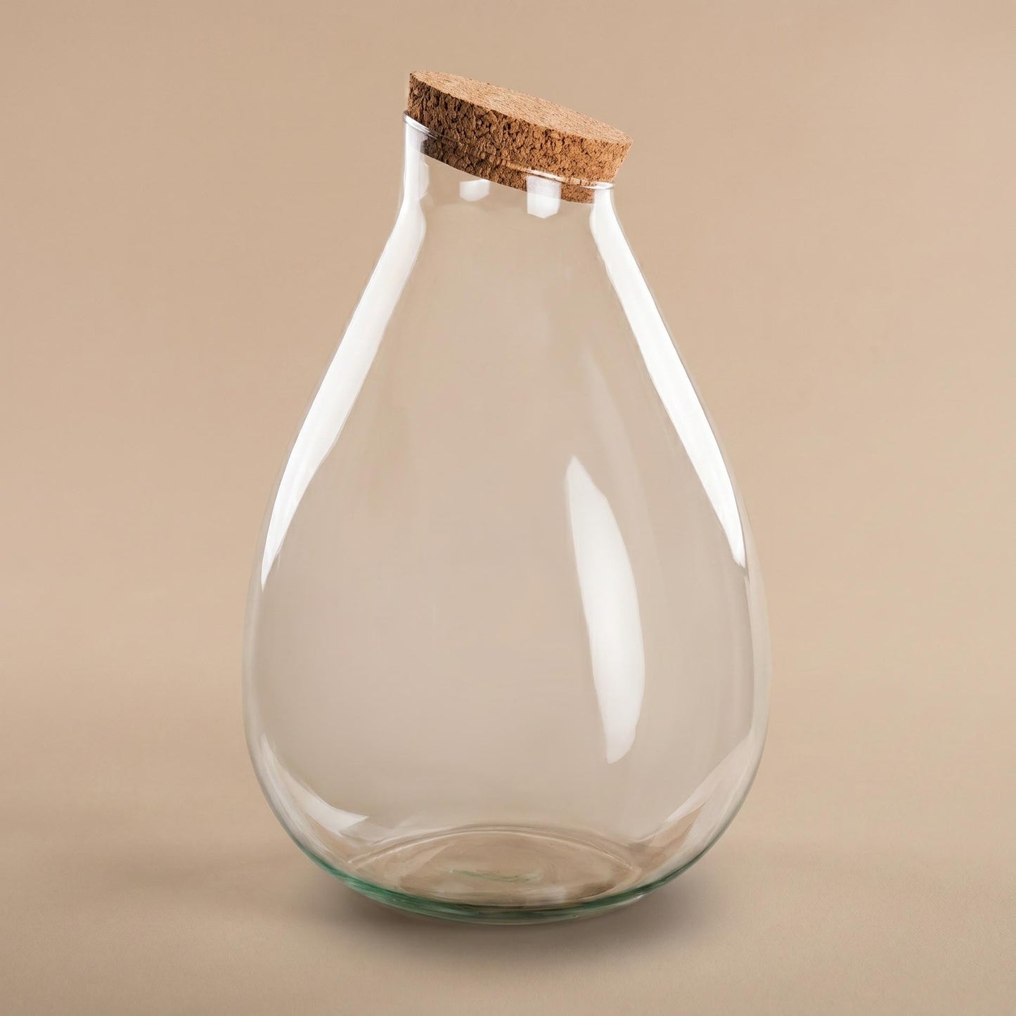 Terrarium bottle 'Drop XL' with cork - Closed terrarium Ø 29 cm ↑ 37 cm