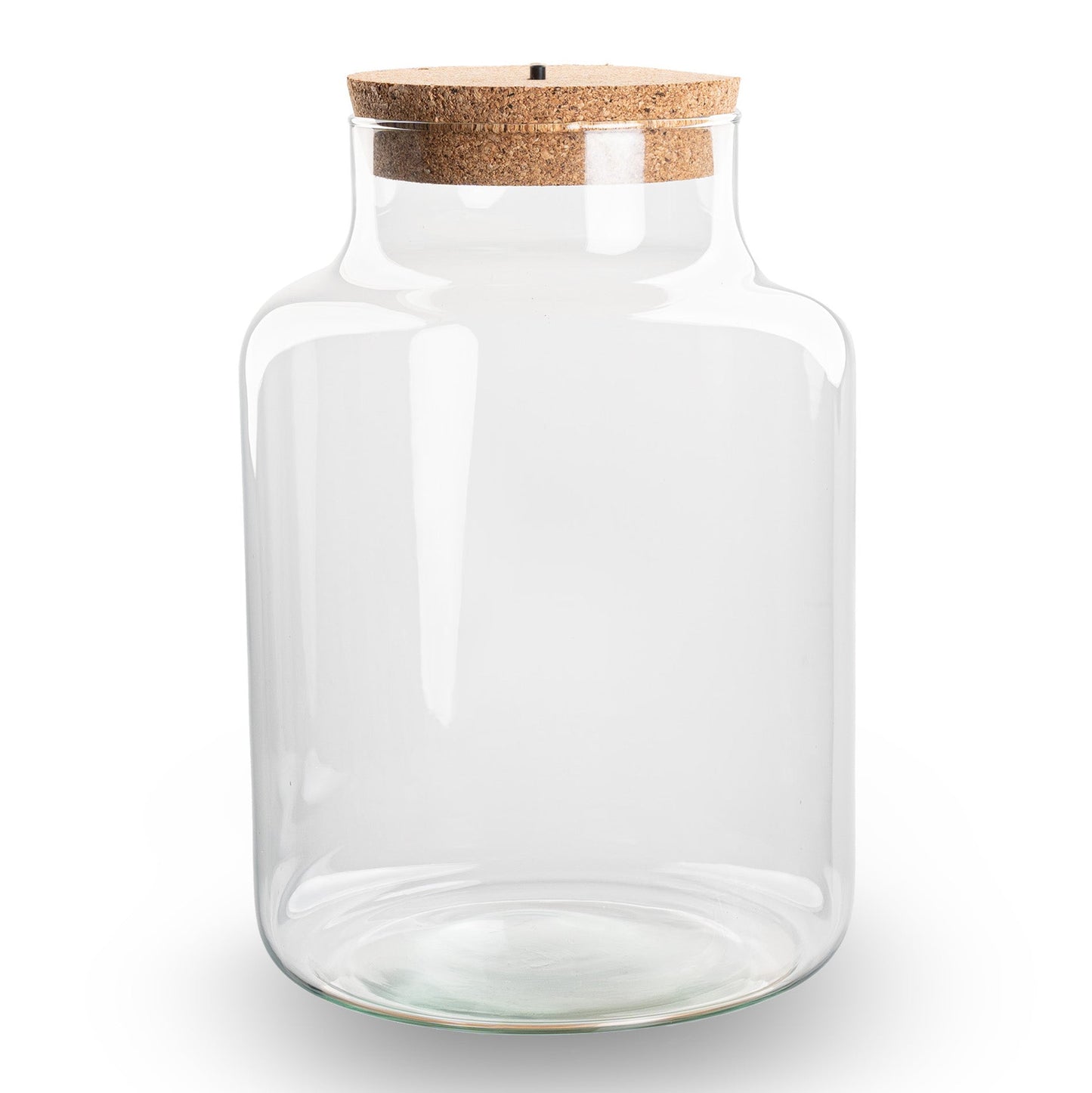 Comnox - Little Milky Terrarium Bottle - Inclusief LED-kurk - Gerecycled Glas