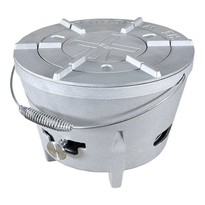 Comnox - Windmill Camp Stove - Comfortabel koken buiten - Verstelbare luchtschuif - Aluminium - 31,5 cm