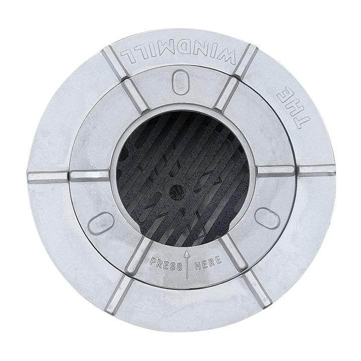 Comnox - Windmill Camp Stove - Comfortabel koken buiten - Verstelbare luchtschuif - Aluminium - 31,5 cm