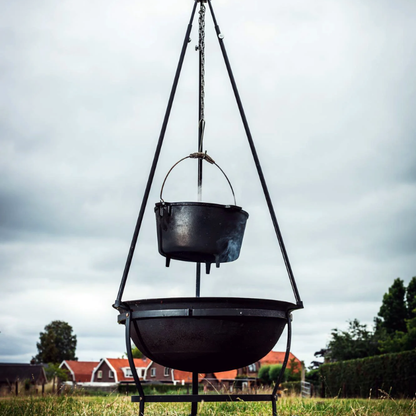 Comnox - The Windmill Dutch Oven 9 quarts Met Pootjes - Ruime buitenkookpan - 6-9 personen - Gietijzer - Stabiliteit met pootjes