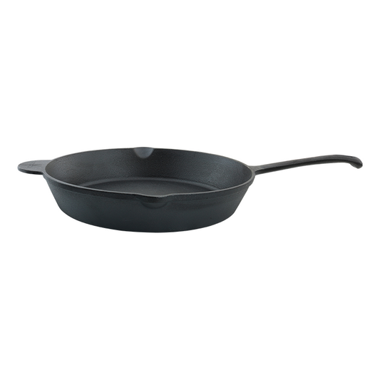 Comnox - The Windmill Skillet Extra Large - Uitstekende warmteverdeling - Pre-seasoned - Gietijzer - 31,5 cm - 25,5 cm