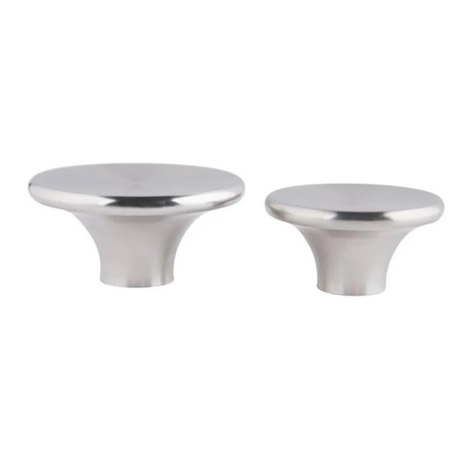 Comnox - The Windmill RVS Dekselknop L - Grote Kookdeksel Knop - Robuust RVS - Extra Grip - Standaard Maat