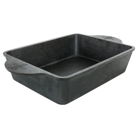 Comnox - Gietijzeren Ovenschaal - Comfortabel koken voor 50-plus - Duurzame kwaliteit - Handvatten - Zwart