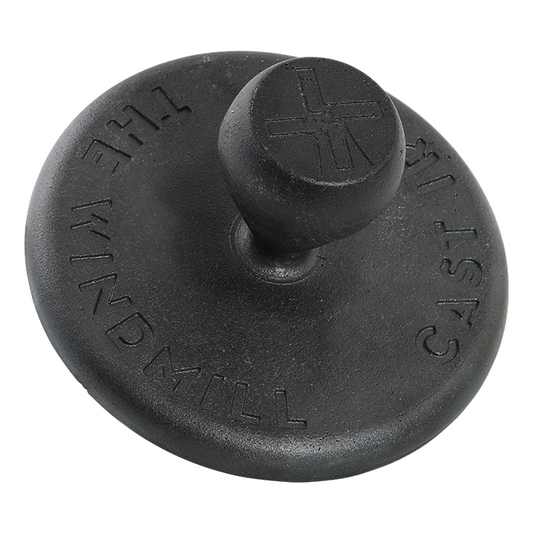Comnox - The Windmill Cast Iron Smashburger Tool - Gelijkmatige smashburger - Sappige kwaliteit - Smal ontwerp - Krachtig materiaal - Smashburger