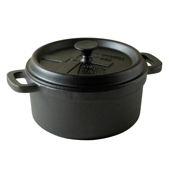 Comnox - Windmill Cast Iron Starter Set - Comfortabel buiten koken - Duurzaam gietijzer - Dutch oven 4,5Qt - 290x500x300mm - outdoor cooking