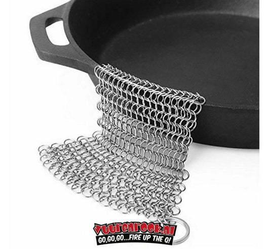 Comnox - Windmill Chain Mail Scrubber – Efficiënte vaatwasbestendigheid – RVS voedselveilig – 150 mm lang – 3 mm Ø