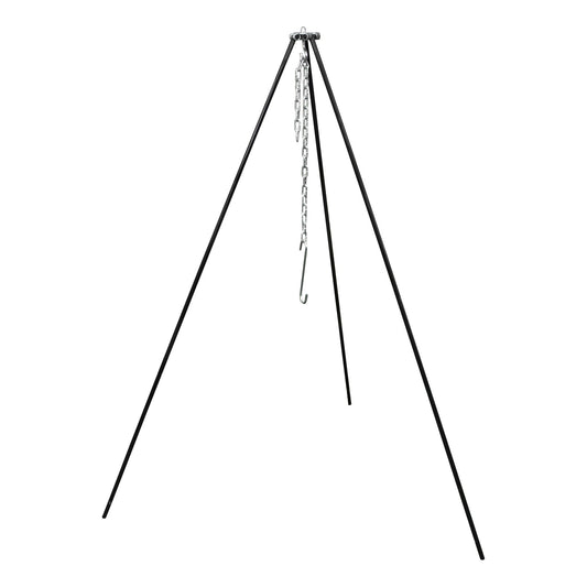 Comnox - The Windmill Driepoot - Stalen driepoot voor open vuur - Verstelbare ketting - 2400 gram - 1100 mm lengte - 900 mm hoogte - 10 mm poten Ø - outdoor - kampvuur