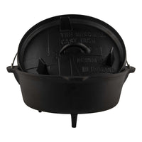 Comnox - The Windmill Dutch Oven 6 quarts Met Pootjes - Ideaal voor buitenkoken - Gietijzer