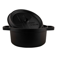 Comnox - The Windmill Gietijzeren BBQ Pan L - Veelzijdig Buiten Koken - 3,6 Liter