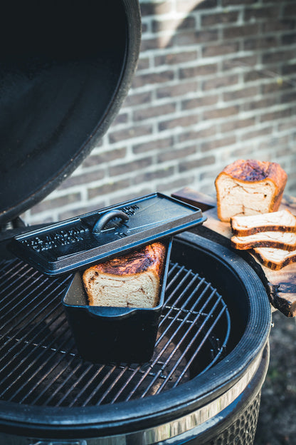 Comnox - The Windmill Loaf 'n Bread Dutch Oven – Anti-aanbaklaag – Veelzijdig Gebruik – Gietijzeren 2L – Koffiebruin