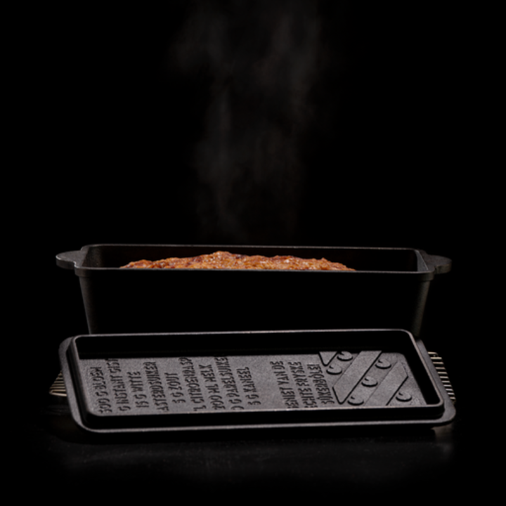 Comnox - The Windmill Loaf 'n Bread Dutch Oven – Anti-aanbaklaag – Veelzijdig Gebruik – Gietijzeren 2L – Koffiebruin