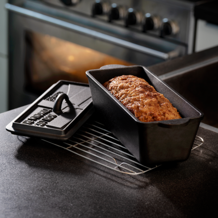 Comnox - The Windmill Loaf 'n Bread Dutch Oven – Anti-aanbaklaag – Veelzijdig Gebruik – Gietijzeren 2L – Koffiebruin