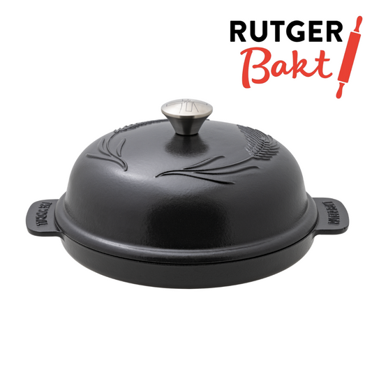 Zwarte baseballcap met gestikt logo streetwear