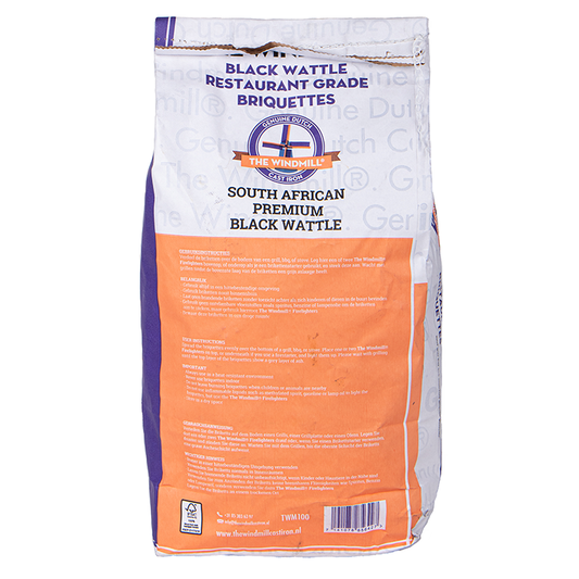 Comnox - Windmill Black Wattle Briketten Pillow Shape - Comfortabel grillen zonder gedoe - Veilig en duurzaam - 6 kg