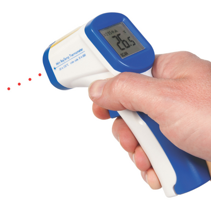 Comnox - Mini RayTemp Infrarood Thermometer – Compact & Lichtgewicht – Nauwkeurige Temperatuurmeting – LCD Display – 12:1 Optiek – 300 mm Afstand – 0‑330°C