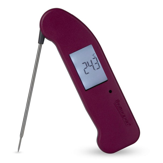Comnox - Thermapen ONE Cherry Limited Edition - Directe temperatuurmeting binnen een seconde - Intelligente slaapmodus - IP67 waterdicht - RVS probe - koel transport