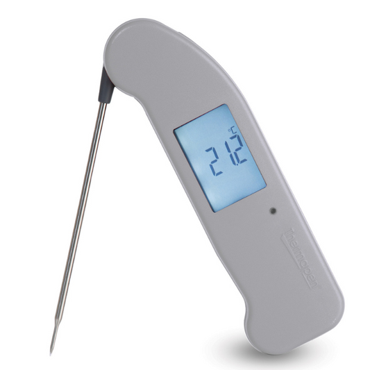 Comnox - Thermapen ONE Grijs - Snelle temperatuurmeting - Direct binnen een seconde - Thermokoppel ETI - IP67 waterdicht - Roestvrij staal