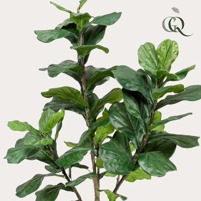 Kunstplant Ficus lyrata (vioolblad ficus), 180 cm hoog
