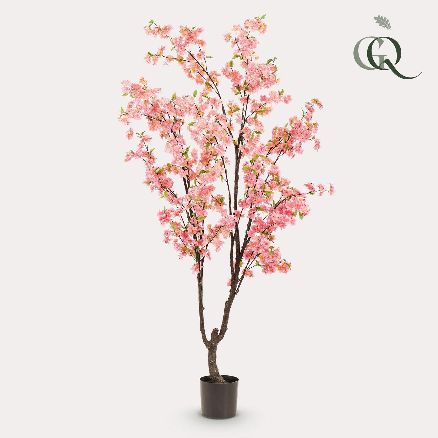 Kunstplant kersenbloesem (Prunus) roze, 210 cm hoog
