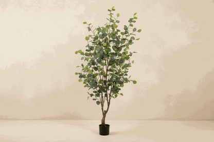Comnox - Kunstplant Eucalyptus (blauwe gomboom) - Onderhoudsvrij groen - 140 cm
