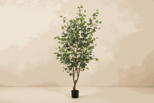 Comnox - Kunstplant Eucalyptus (blauwe gomboom) - Onderhoudsvrij groen - 140 cm