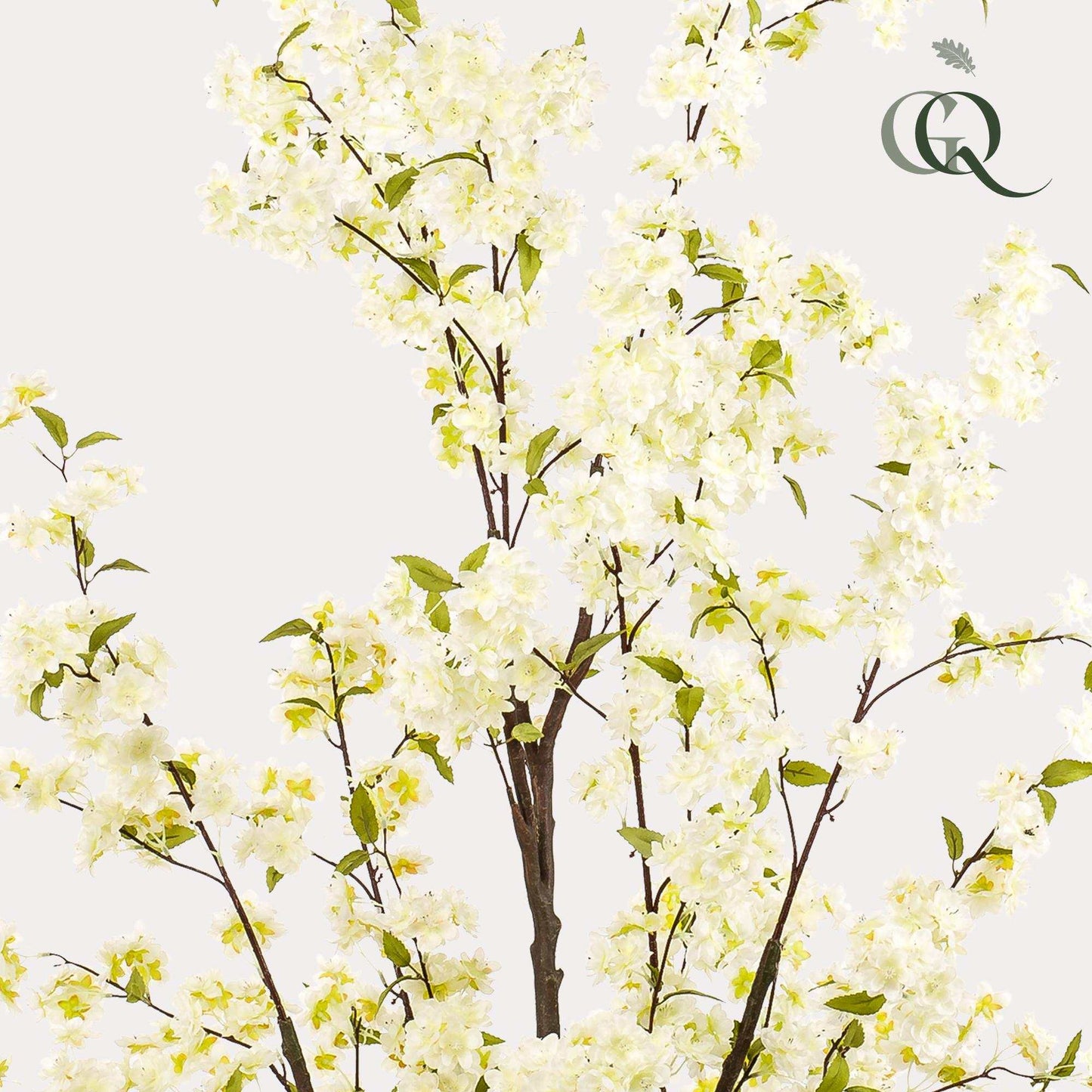 Kunstplant kersenbloesem (Prunus) wit, 175 cm hoog