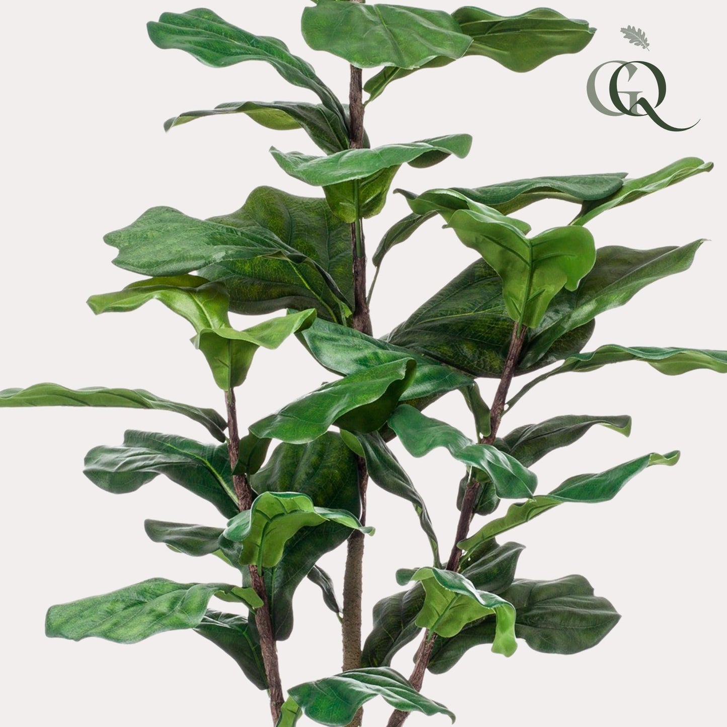 Kunstplant Ficus lyrata (vioolblad ficus / tabaksplant), 120 cm hoog