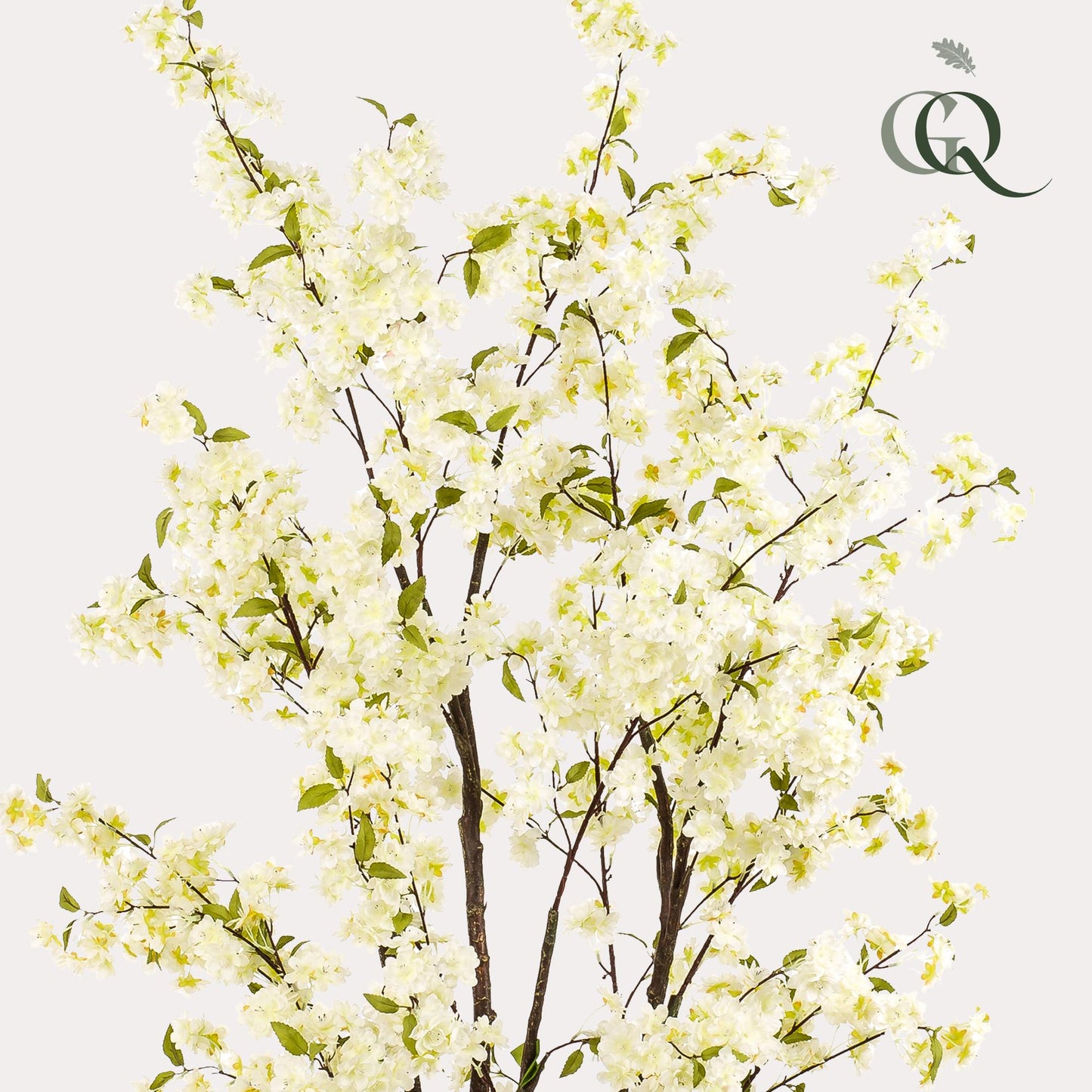 Kunstplant kersenbloesem (Prunus) wit, 210 cm hoog