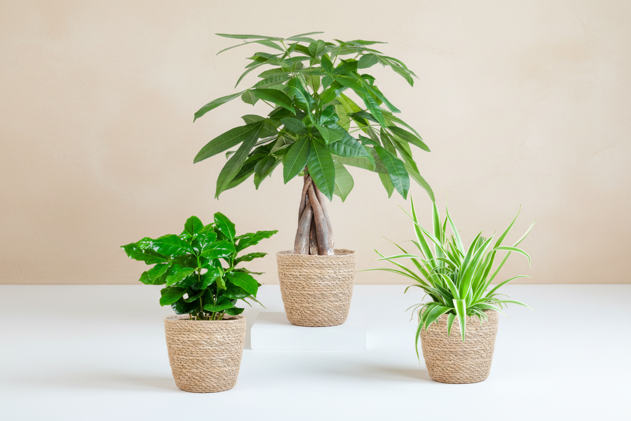 Diervriendelijke plantenbox met Sofia mand, set van 3
