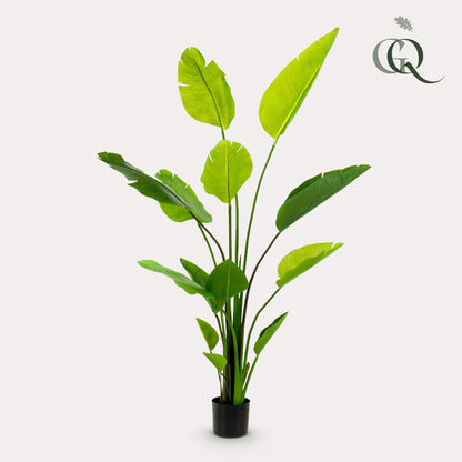 Kunstplant Strelitzia nicolai (paradijsvogelbloem), 150 cm hoog