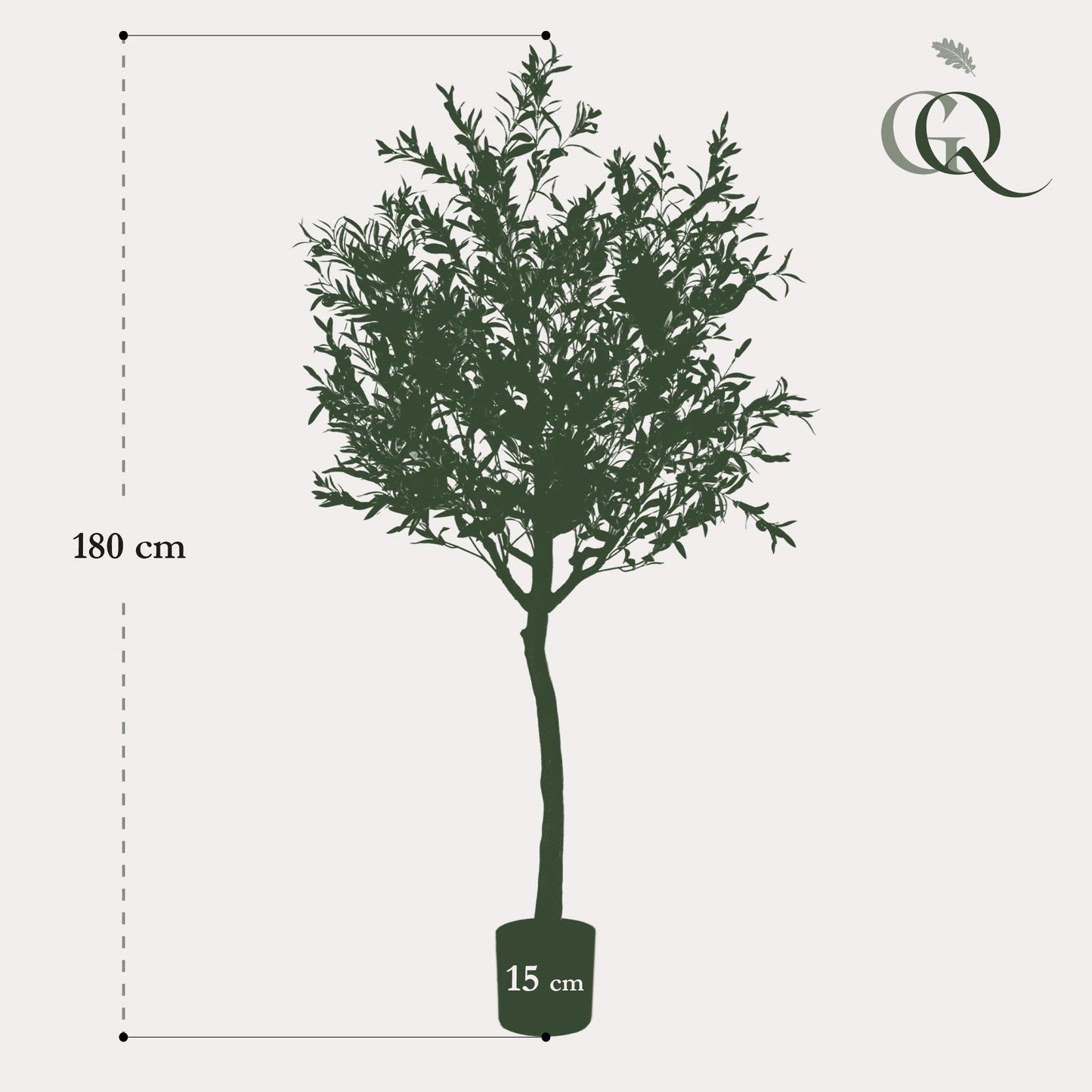 Kunst olijfboom (Olea europaea), 180 cm hoog