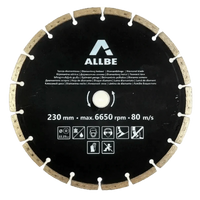 Comnox - Top-Tools.nl Diamantschijf 230mm Gesegmenteerd - Voor Beton en Steen - 230 mm