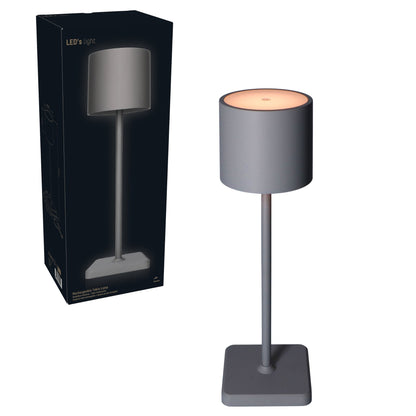LED's Light Oplaadbare LED Tafellamp - Dimbaar via aanraking - Binnen en buiten - Grijs