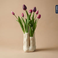 Coral flower holder – Ecru – Multi-spout vase