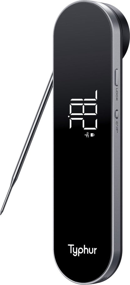 Comnox - Typhur InstaProbe Core - instant-read vleesthermometer - supersnelle meting - extreem nauwkeurig - 0,5s DCTI™-technologie - IP67 - zwart