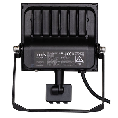 UltraFlood LED Schijnwerper 30W met Bewegingssensor en Daglichtsensor - Kantelbaar - 4800 Lumen - IP65